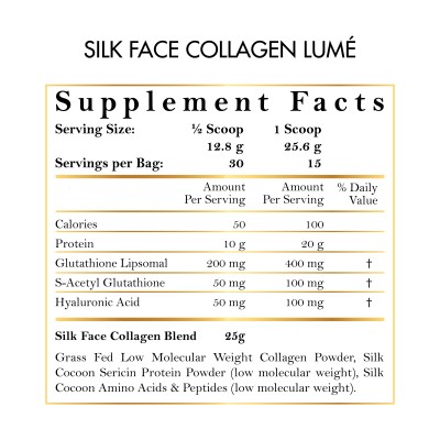 SILK FACE COLLAGEN LUMÉ – Colágeno con Glutatión y Ácido Hialurónico