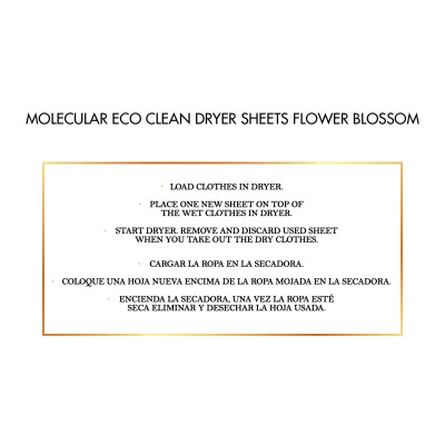 Molecular Eco Clean Dryer Sheet Flower Blossom | Coco March