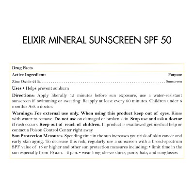 Elixir Mineral Sunscreen | Coco March