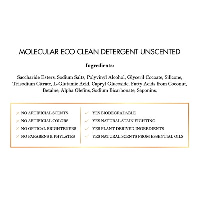 Molecular Eco Clean Detergente sin perfume | Coco March